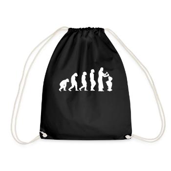 Stonemason Craftsman Stone Sculptor Evolution - Drawstring Bag - black - Front