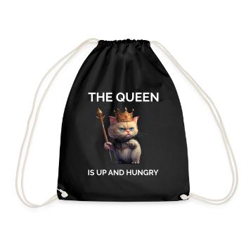 Funny Saying Proud Cat Owner - Drawstring Bag - black - Front