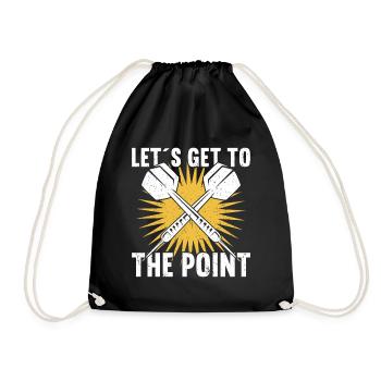 Dart Darts Dart Club - Drawstring Bag - black - Front