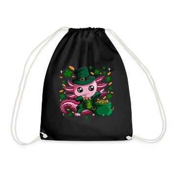 Un mignon triton gobelin fait du dabbing le jour de la St Patriks - Sac de sport léger - noir - Devant