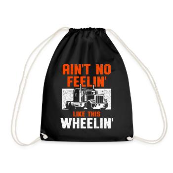 Truck Driver Trucker Driving - Drawstring Bag - black - Front