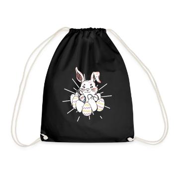 Easter Medical Bunny Eggs Soins Lapin - Sac de sport léger - noir - Devant