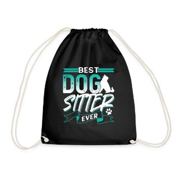 Meilleur gardien de chien jamais assis de chien - Sac de sport léger - noir - Devant