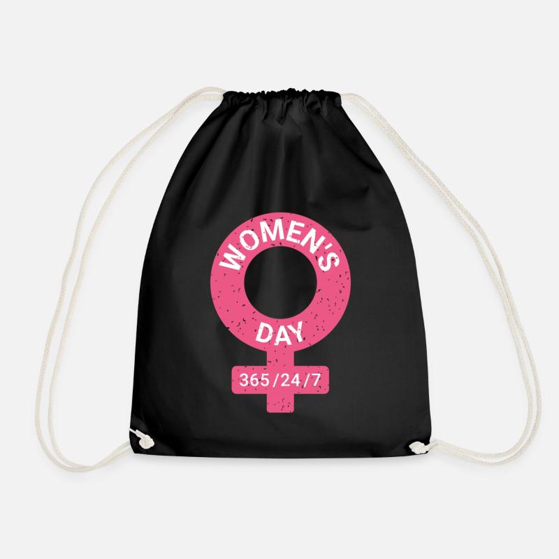 Women`s Day Feminist - Turnbeutel - Schwarz