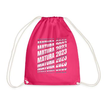 Matura 2023 Abitur Matura exam passed - Drawstring Bag - fuchsia - Front