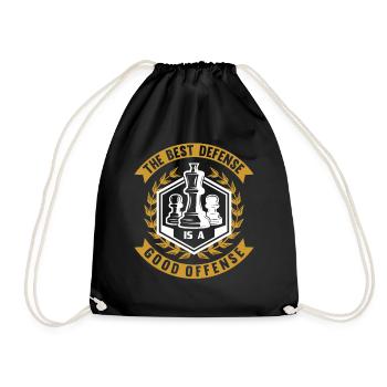 Chess Chess piece King Pawn Dream - Drawstring Bag - black - Front