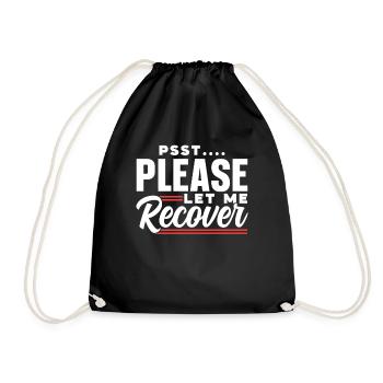 Psst please let me get well again - Drawstring Bag - black - Front