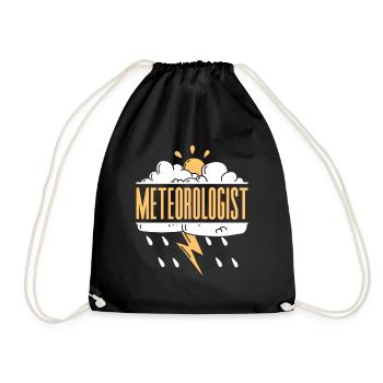 Météorologue Profession Météorologie Prévisions météorologiques - Sac de sport léger - noir - Devant