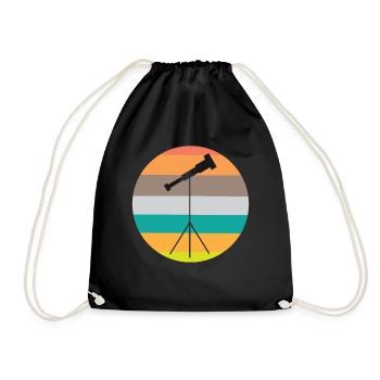 Télescope Astronome Galaxie Stellaire - Sac de sport léger - noir - Devant