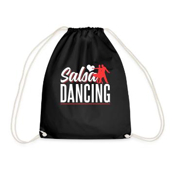 Salsa Danse Danseur Danse Passe-temps - Sac de sport léger - noir - Devant