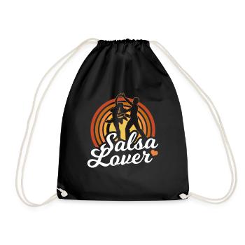 Amoureux de la salsa Danse Danseurs de danse Hobby - Sac de sport léger - noir - Devant