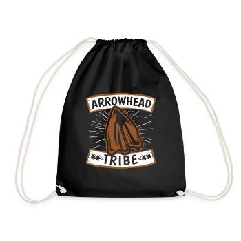 Arrowhead Tribe Jagdspitzen Arrowhead Hunter - Turnbeutel - Schwarz - Vorne