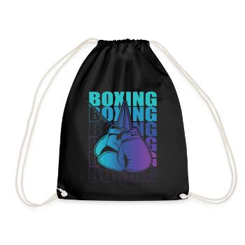 Boxen Martial Arts Boxing Box Club Boxer - Drawstring Bag - black - Front