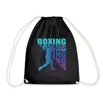 Boxen Martial Arts Boxing Box Club Boxer - Drawstring Bag - black - Front