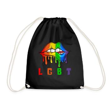 Cadeau Sexualité LGBT Bisexuel Gay - Sac de sport léger - noir - Devant