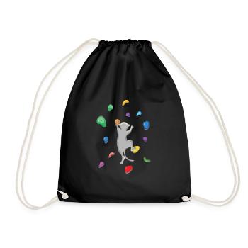 Mur d’escalade de chat domestique - Sac de sport léger - noir - Devant