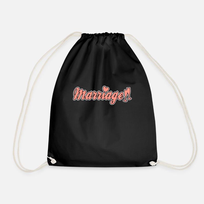 Lettrage de mariage - Sac de sport léger - noir