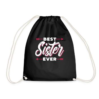 Meilleure sœur de tous les temps Sœurs amies - Sac de sport léger - noir - Devant