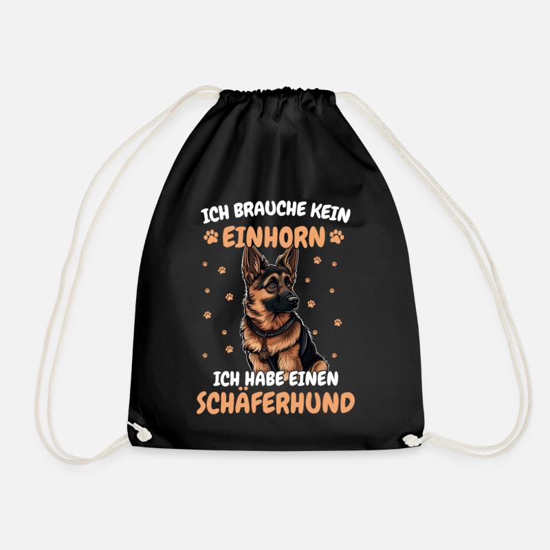 Deutscher Schäferhund Hund Malinois - Turnbeutel - Schwarz
