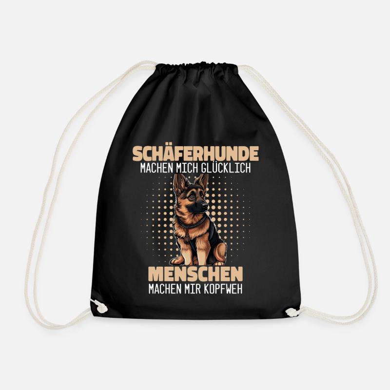 Deutscher Schäferhund Hund Malinois - Turnbeutel - Schwarz