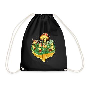 Hippie Mushrooms Shrooms Psychedelic Mushroomhead - Turnbeutel - Schwarz - Vorne