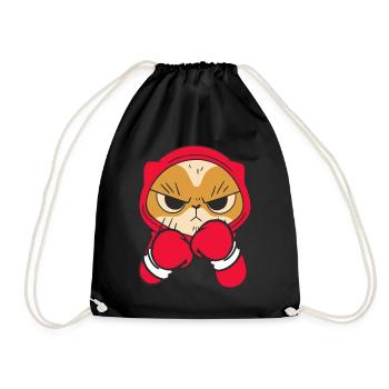 Cat Boxer Martial Athlète Sparring Sports de combat - Sac de sport léger - noir - Devant