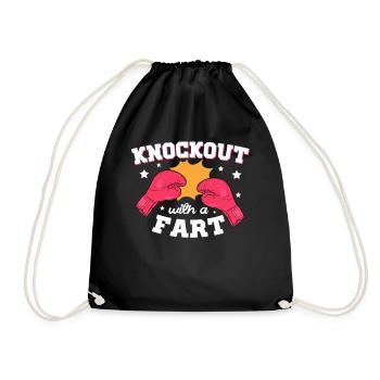 Knockout Mit Einem Furz Combat Sports Boxer - Turnbeutel - Schwarz - Vorne
