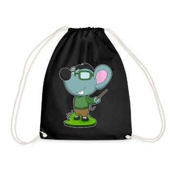 École de pointage des enseignants de souris - Sac de sport léger - noir - Devant
