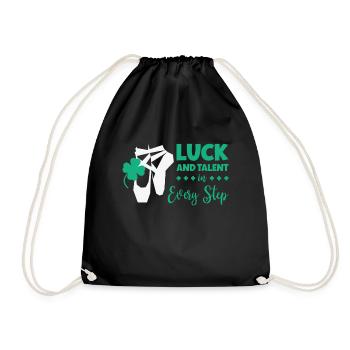 Ballet de la Saint-Patrick Danseur Shamrock Clover - Sac de sport léger - noir - Devant