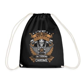 Im Not Going Grey Im Turning Chrome 34th Birthday - Drawstring Bag - black - Front