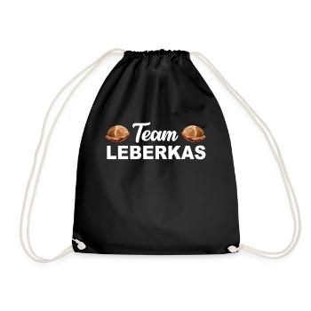 Leberkäs Bayern Leberkas Semmel Fleischkäse - Turnbeutel - Schwarz - Vorne