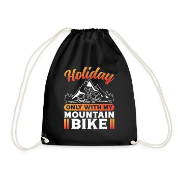 Vacances seulement avec mon VTT - Sac de sport léger - noir - Devant