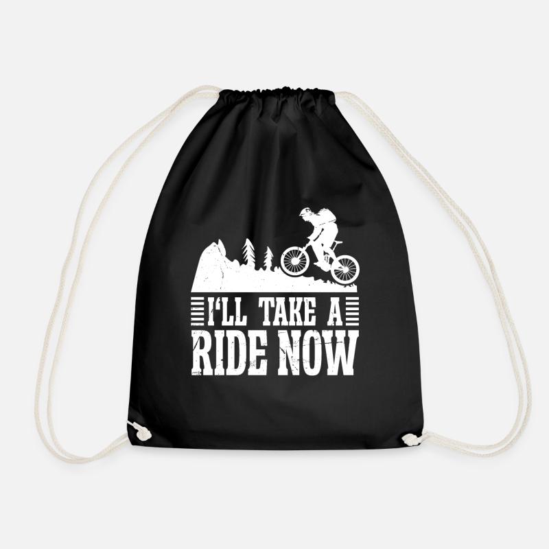 Mountainbiking Outdoor Design Men Women - Turnbeutel - Schwarz
