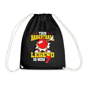 Diese Basketball-legende Ist Jetzt 7 Sports Kid - Turnbeutel - Schwarz - Vorne