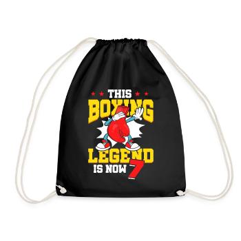 Diese Box-legende Ist Jetzt 7 Sports Kid 7. - Turnbeutel - Schwarz - Vorne
