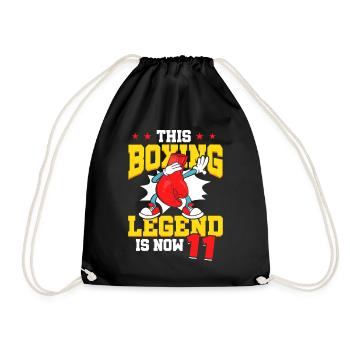 Diese Box-legende Ist Jetzt 11 Sport Kind 11 - Turnbeutel - Schwarz - Vorne