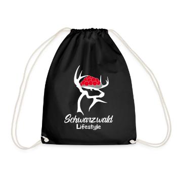 Schwarzwald Lifestyle - Turnbeutel - Schwarz - Vorne