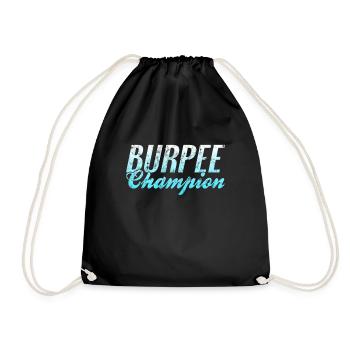 Burpee Champion - Drawstring Bag - black - Front