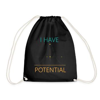J’ai un potentiel de majeure en physique - Sac de sport léger - noir - Devant