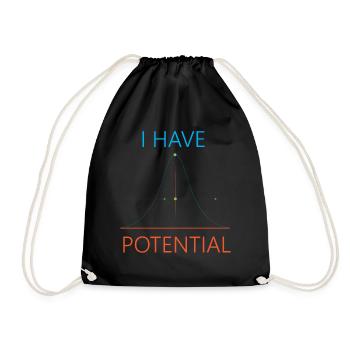 Majeure en physique J’ai du potentiel - Sac de sport léger - noir - Devant