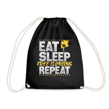 Freeclimbing Manger Dormir Répéter Escalade Hobby - Sac de sport léger - noir - Devant