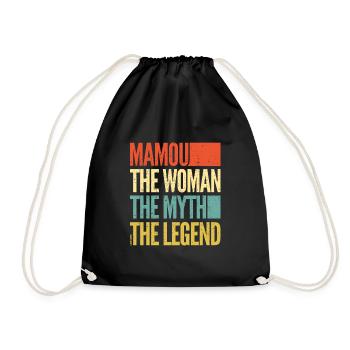 Mamou - the woman - the myth - the legend - Mamie - Sac de sport léger - noir - Devant