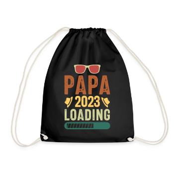 Papa 2023 Loading - Turnbeutel - Schwarz - Vorne