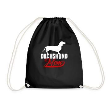 Dachshund Mom - Turnbeutel - Schwarz - Vorne