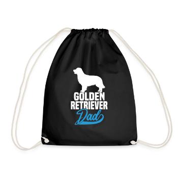 Papa Golden Retriever - Sac de sport léger - noir - Devant
