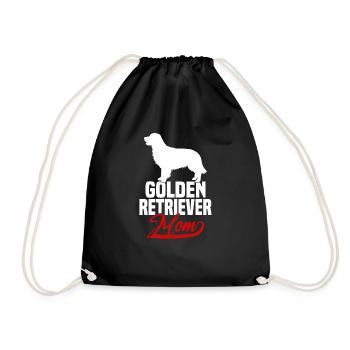 Maman Golden Retriever - Sac de sport léger - noir - Devant