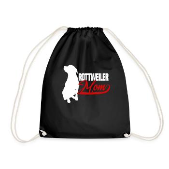 Maman Rottweiler - Sac de sport léger - noir - Devant
