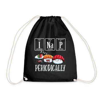 Je dors régulièrement chimiste de formule chimique disant - Sac de sport léger - noir - Devant