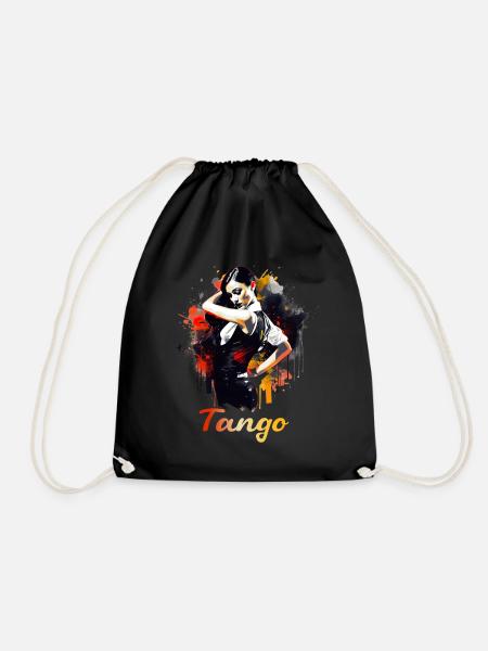 Tango Tanz für einen Tango Tänzer Tänzerinnen - Turnbeutel - Schwarz