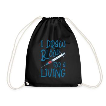 Phlebotomist Phlebotomy Nurse Tech - Drawstring Bag - black - Front